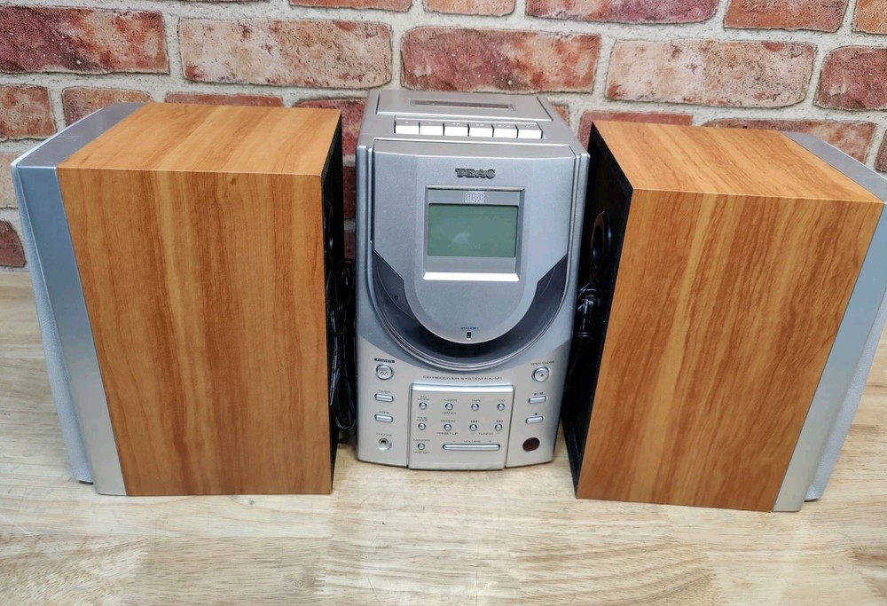 TEAC CD Receiver Cassette System EX-M1 w/Speakers NO REMOTE (READ)