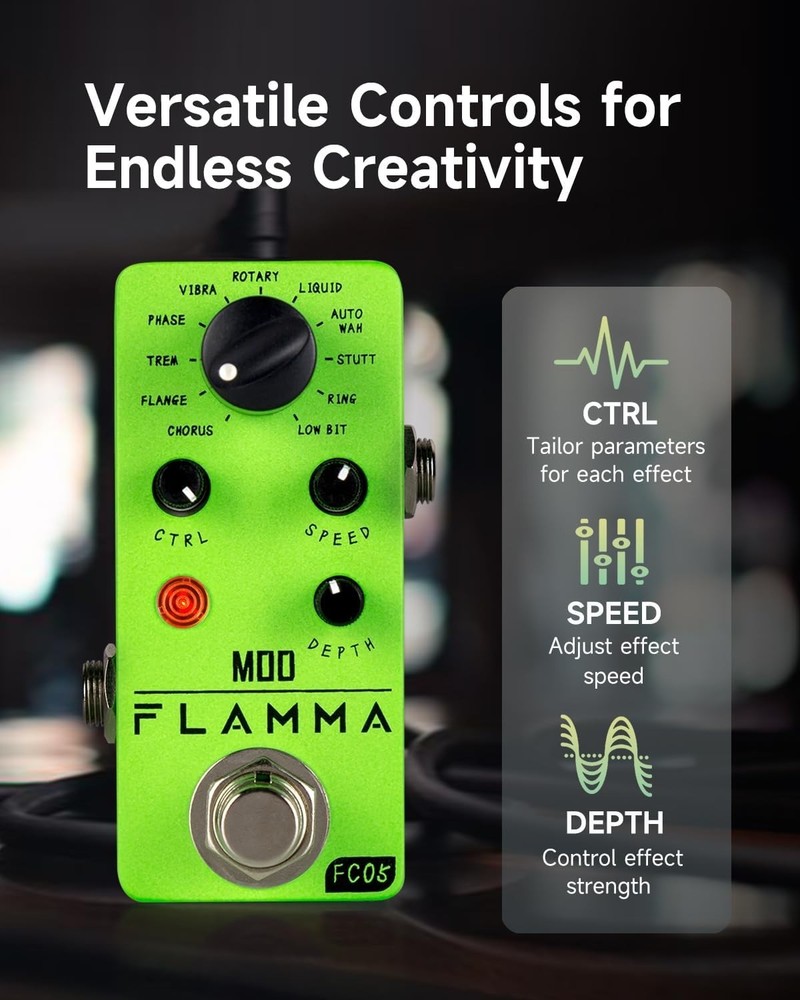 Mini Modulation Pedal - 11 Effects in 1