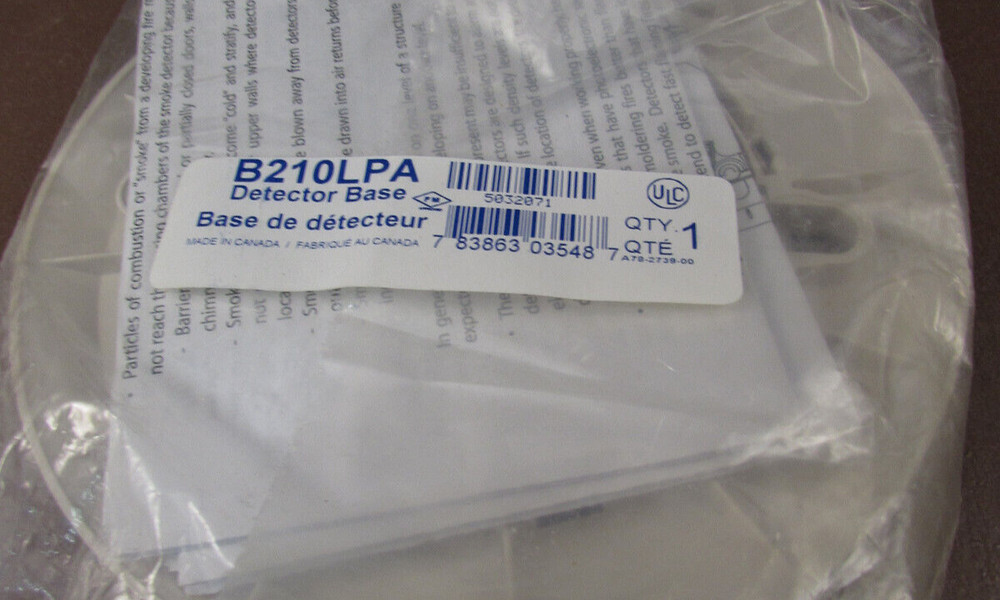 System Sensor Smoke Detector Base / B210LPA