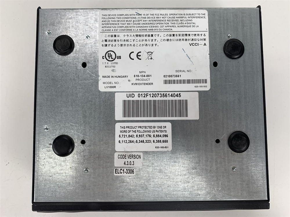 Avocent Longview VGA USB PS2 KVM Extender LV1000R