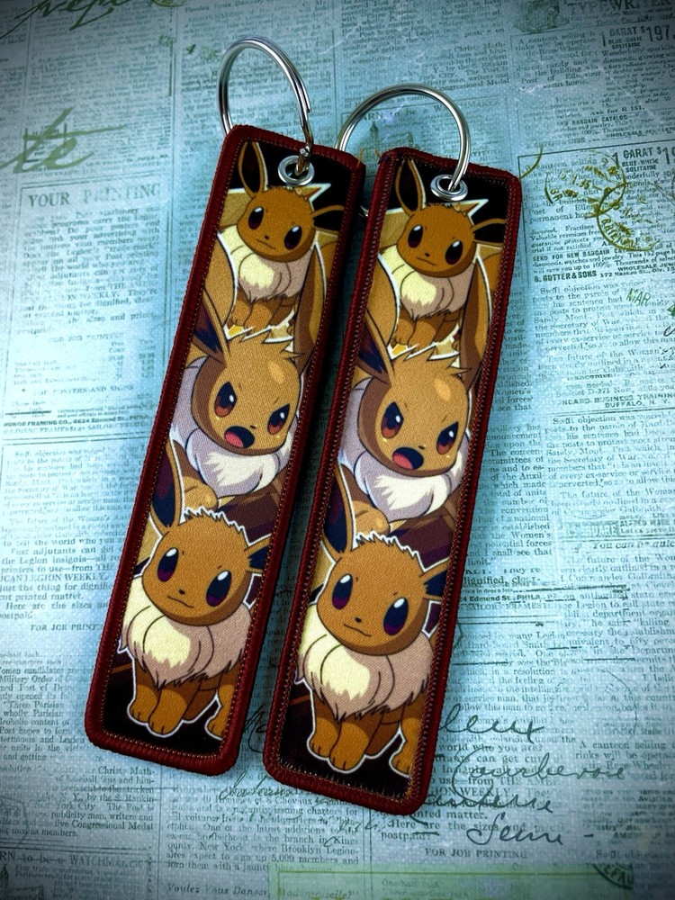 1 Piece Double Sided 5 Inch Eevee Keychain