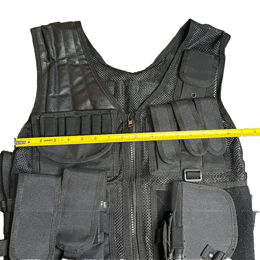 Tactical Vest & Belt Black - Airsoft Security