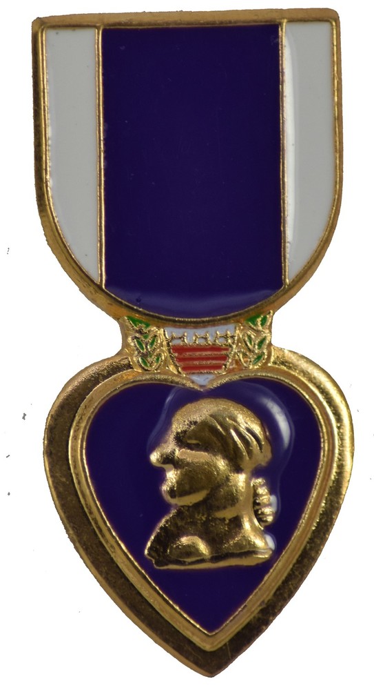 PURPLE HEART HAT PIN