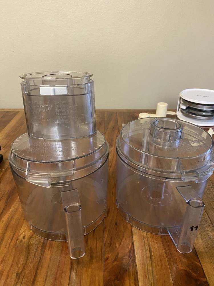 Cuisinart 11 Cup Food Processor Silver Black with Blades, Discs, Storage Case
