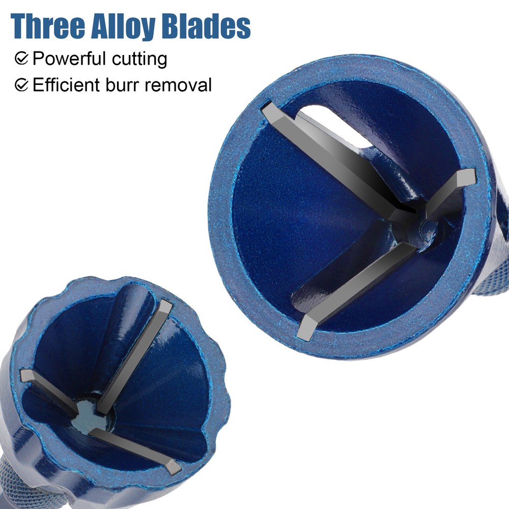 2PCS Deburring External Chamfer Tool Removing Burr Quick Release 1/4'' Hex Shank