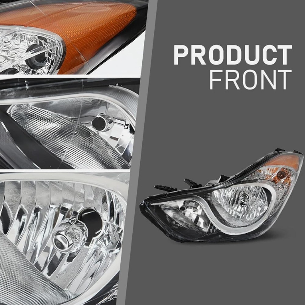 Halogen Headlights for Hyundai Elantra 2011-2013
