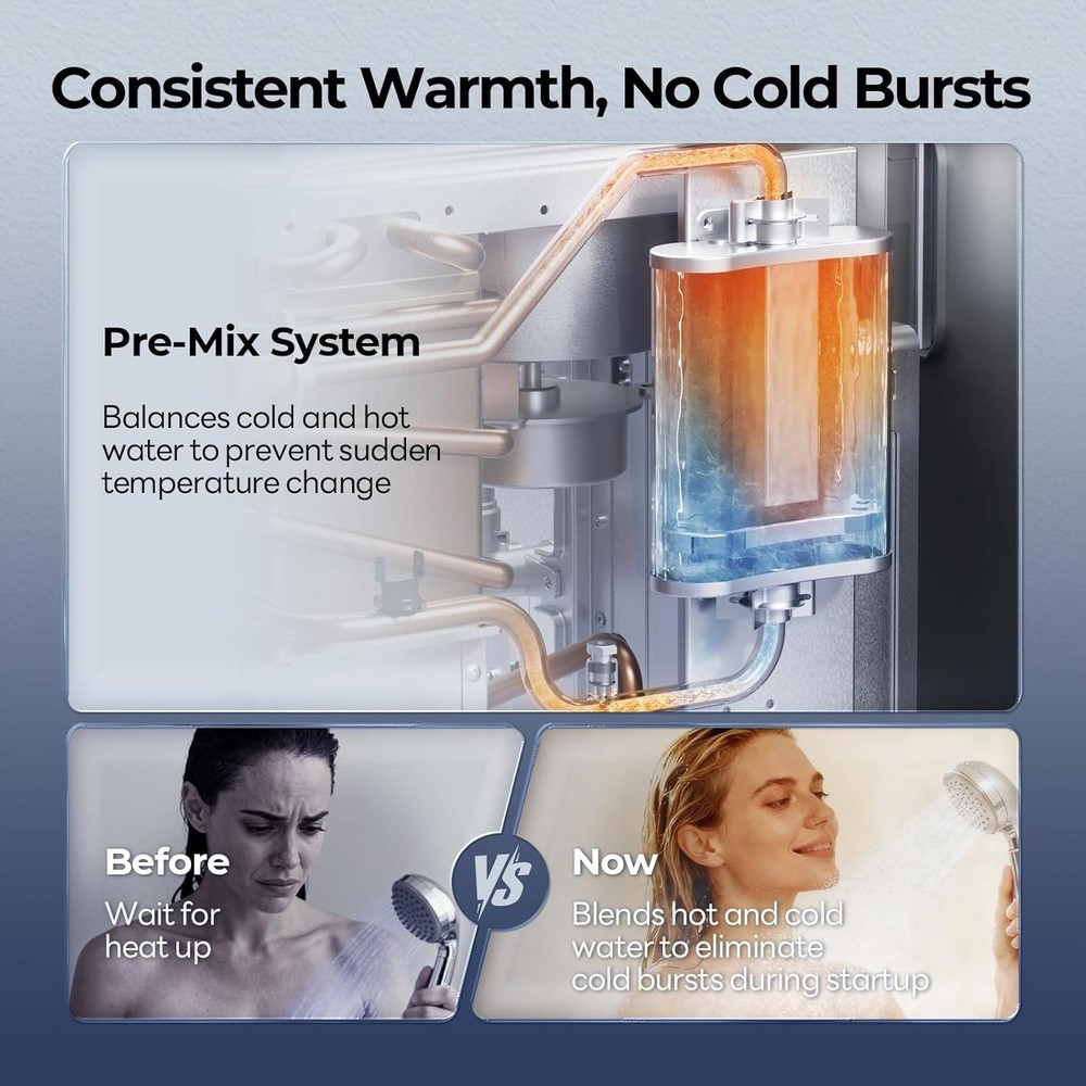 【90% NEW】66,000 BTU RV Water Heater Tankless Propane 3.9 GPM On-Demand Hot Water