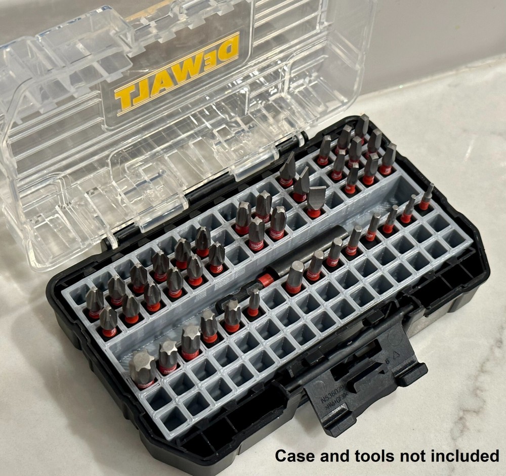 Impact bit holder insert for DEWALT Small ToughCase