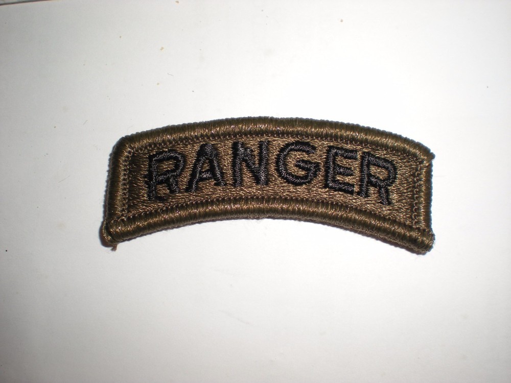 US ARMY RANGER TAB PATCH - SUBDUED BDU