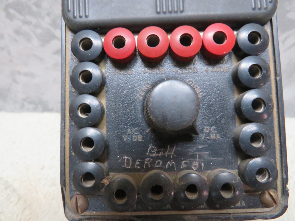 Vintage Electronics Testing Supreme 542 Multimeter Ham Radio Bakelite