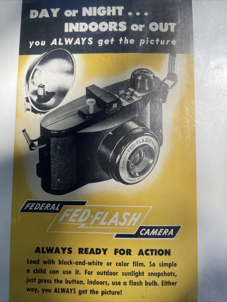Federal Fed Flash Camera Advertising