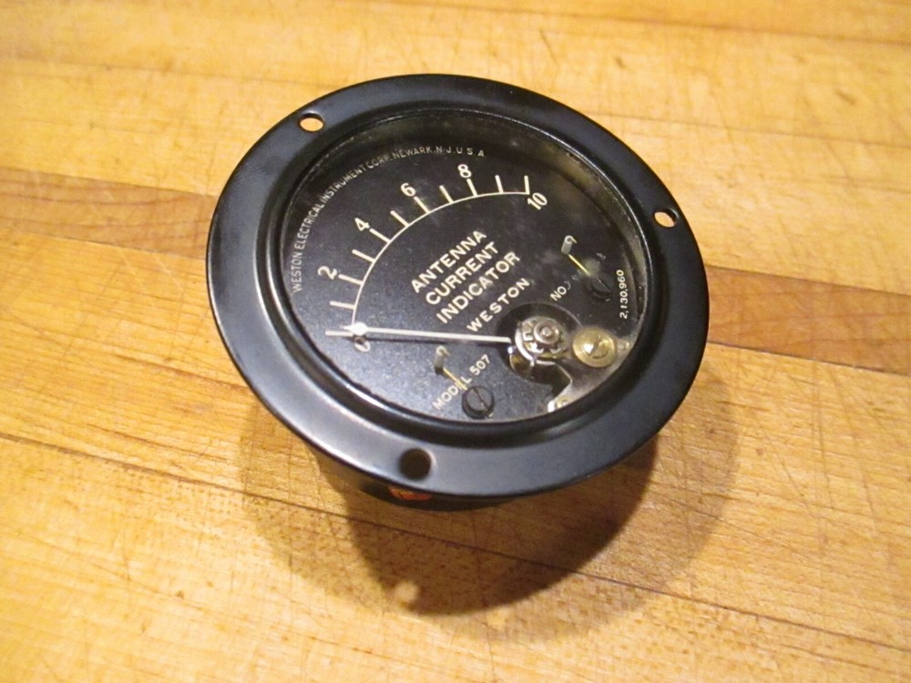 Weston 507 Antenna Current Indicator - Model 507 - 2.5" ~4ma FS