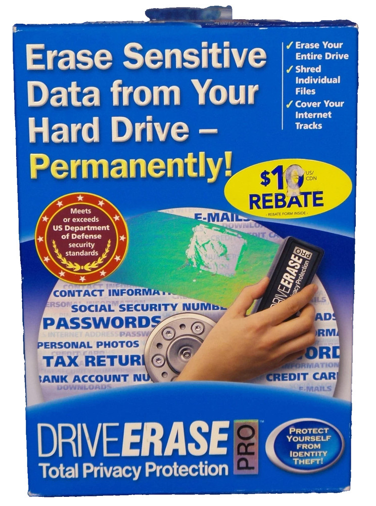 Drive Erase Pro - Total Privacy Protection 2005 Nova Development
