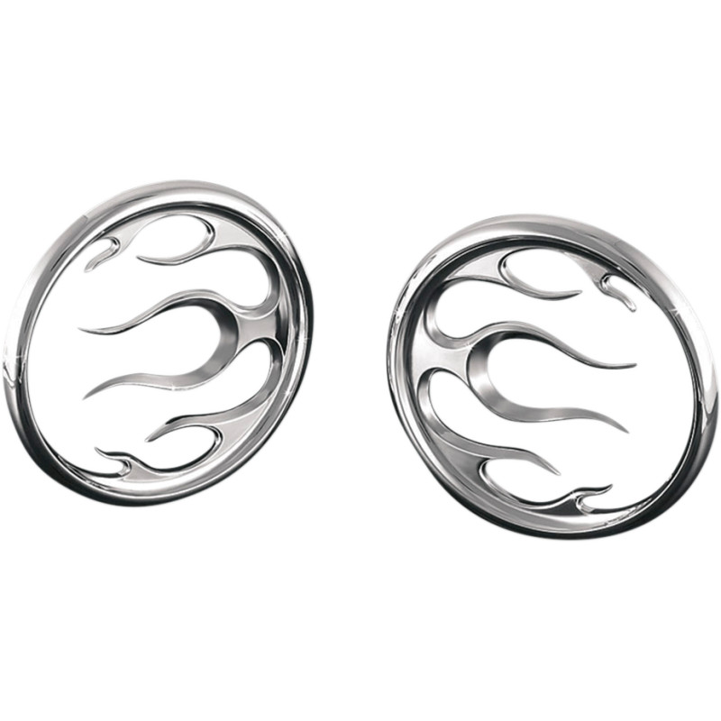 Kuryakyn - 3788 - Speaker Grills, Flame