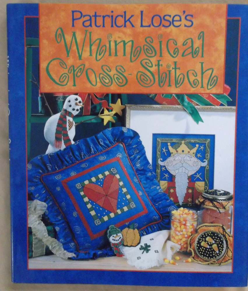 WHIMSICAL CROSS STITCH pattern design book 1994 chart motif holiday