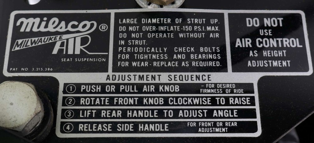 New 5E2403 Caterpillar Air Seat Base