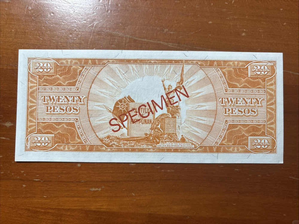 Philippines 20 Pesos 1949 SPECIMEN