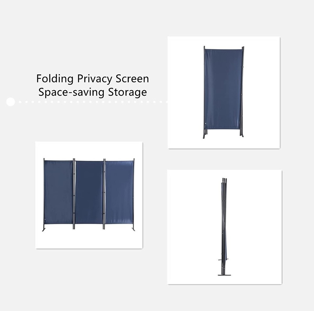 3 Panels Blue Divider