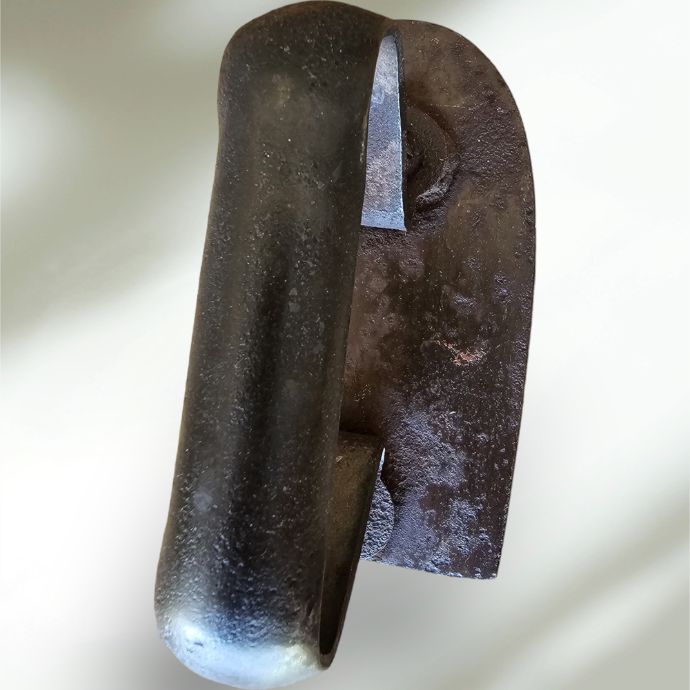 Antique Cast Sad Iron Solid Handle Door Stop Bookend Rustic Primitive