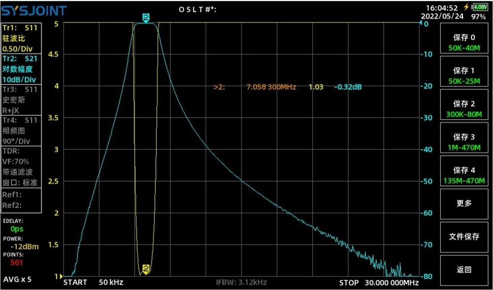 7MHz Band Pass Filter BPF Bandpass Filter Anti-Interference 200W
