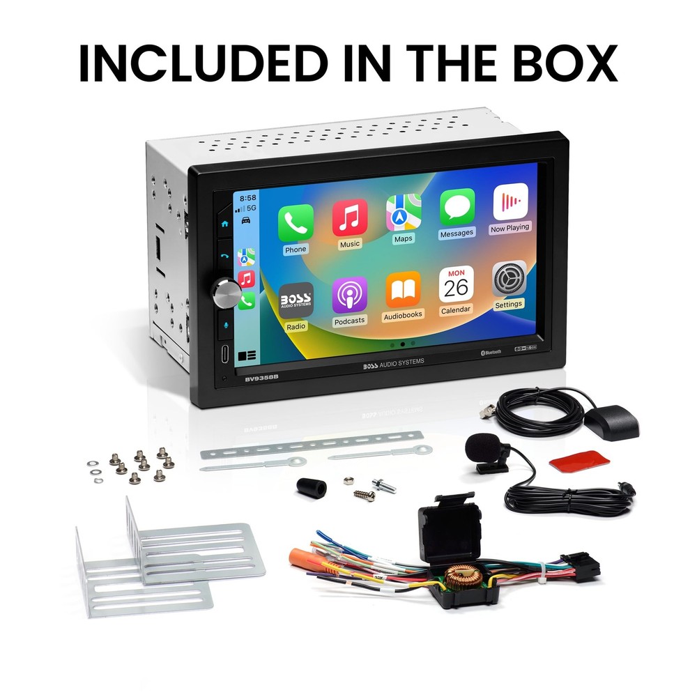 BOSS Audio Systems BV9358B Car Stereo – Wireless CarPlay Android Auto, Dou