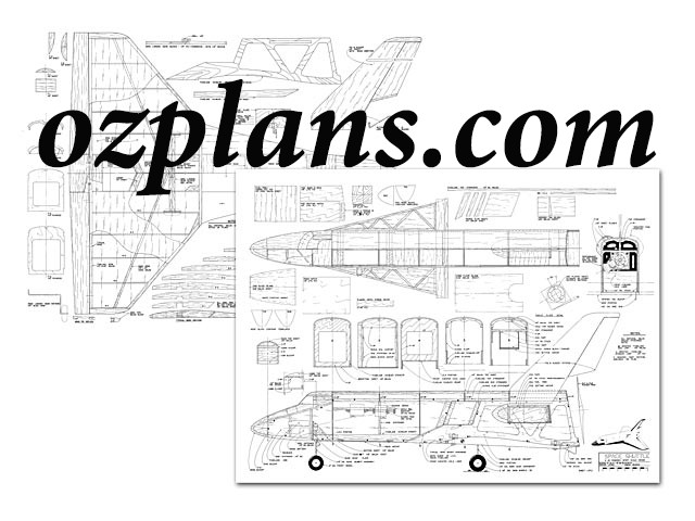 Nitro Pusher Space Shuttle 38" WS PRINTED RC MODEL AIRPLANE PLANS TEMPLATES