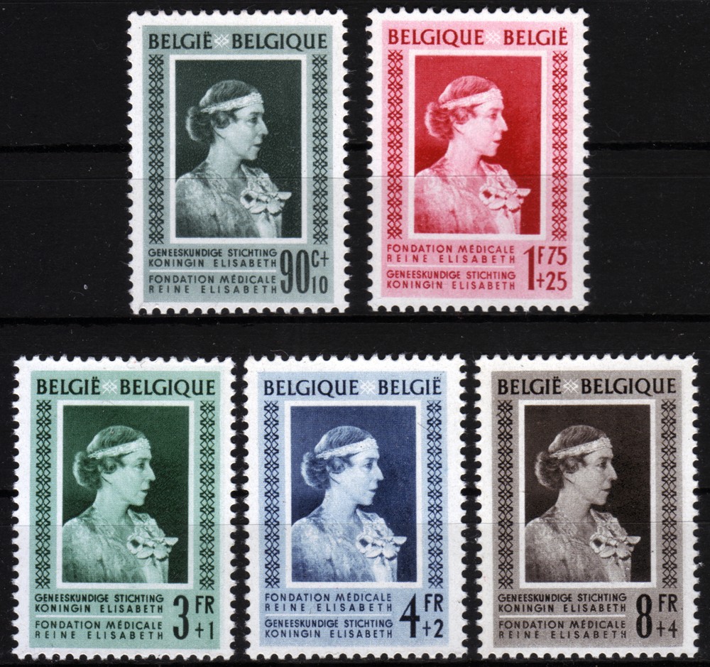 Belgium 909-13, Queen Elisabeth Fund