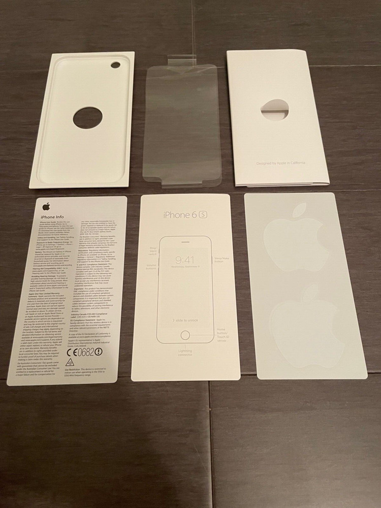 Apple iPhone 6S Silver - BOX ONLY! 128GB MKQF2LL/A