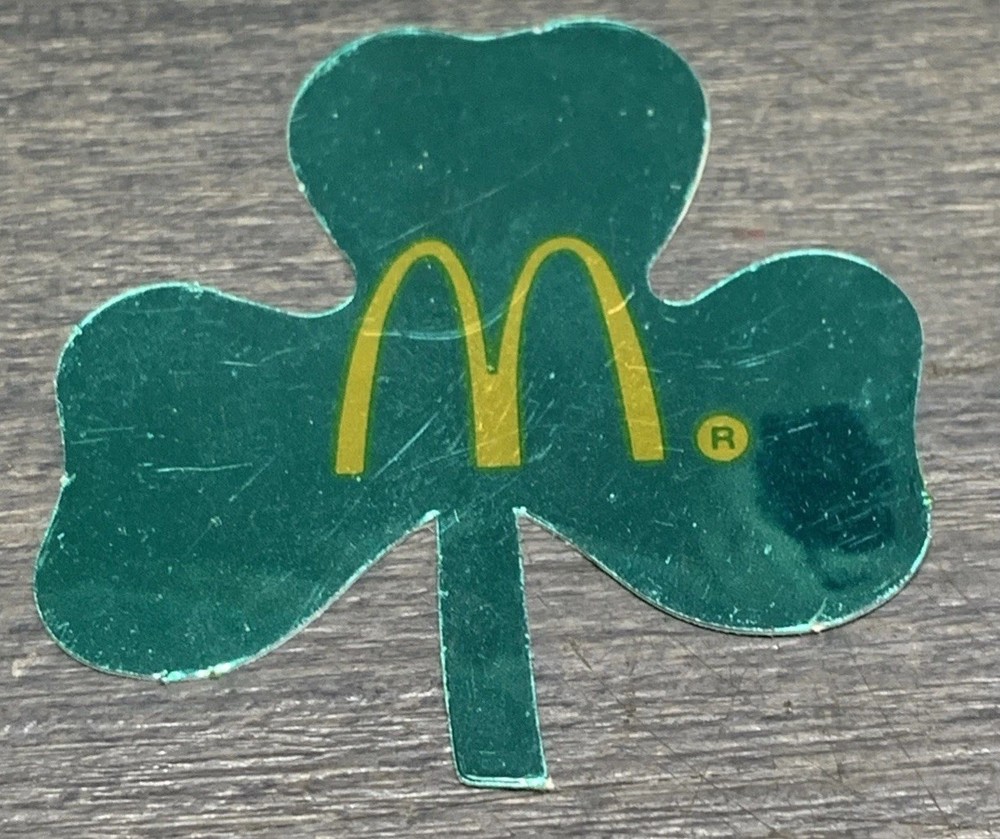 MCDONALD'S EMPLOYEE 4 LEAF CLOVER Sticker
