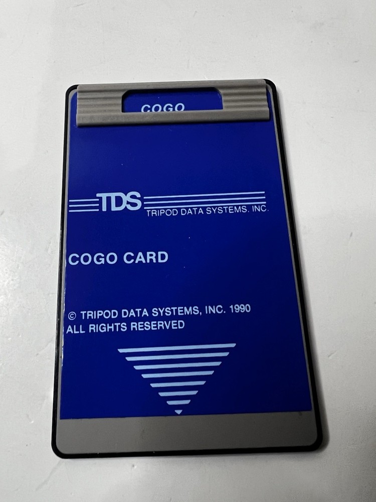 TDS COGO Card for HP 48GX Calculator