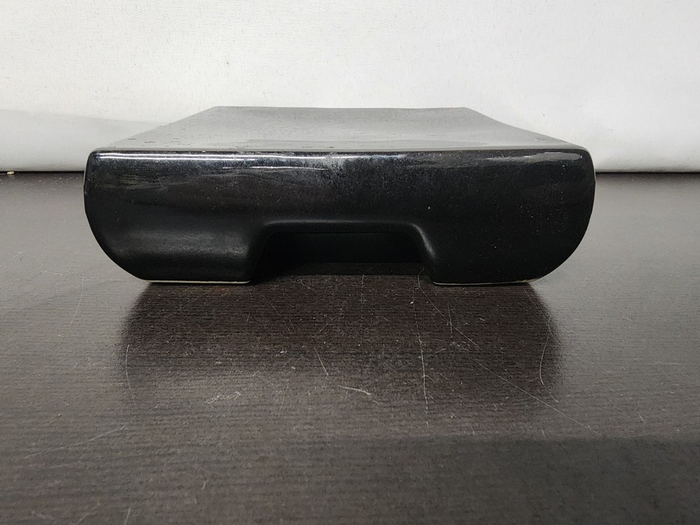 Black Ceramic Small Riser Display Stand (5.5" × 5.5")