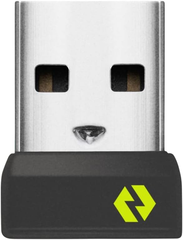 Logitech Bolt USB-A Receiver for Keyboard & Mouse, Graphite, Single Port
