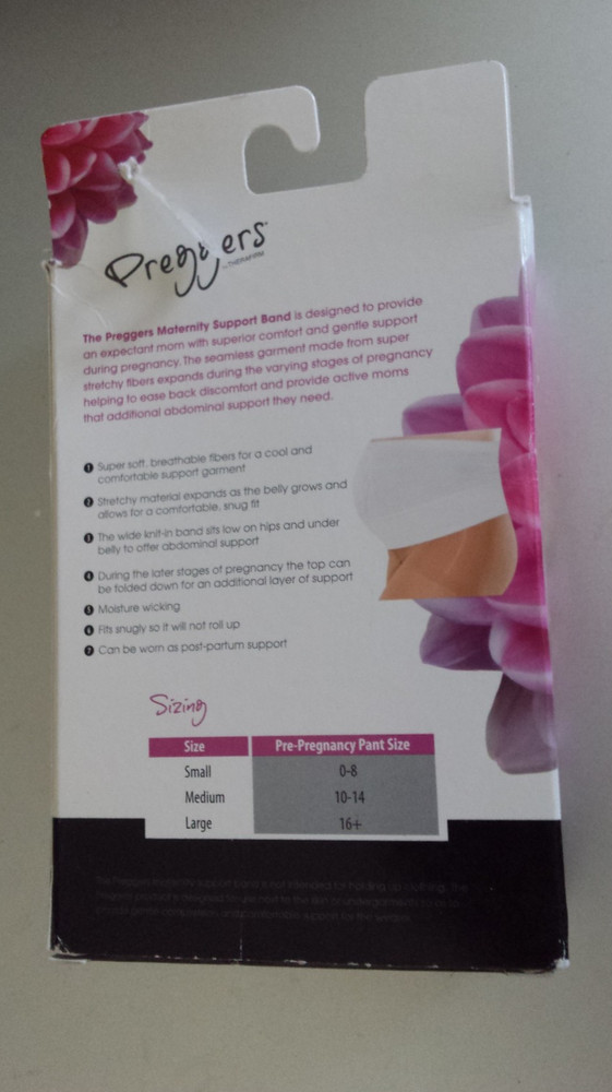 Preggers Maternity Support Band 47324 Medium - OPENED BOX