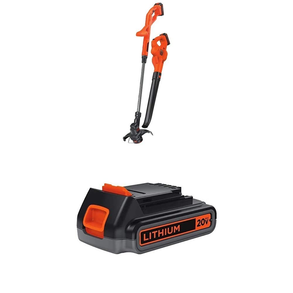 String Trimmer Edger 20V MAX Lithium 2.0Ah Battery BLACK+DECKER LCC222