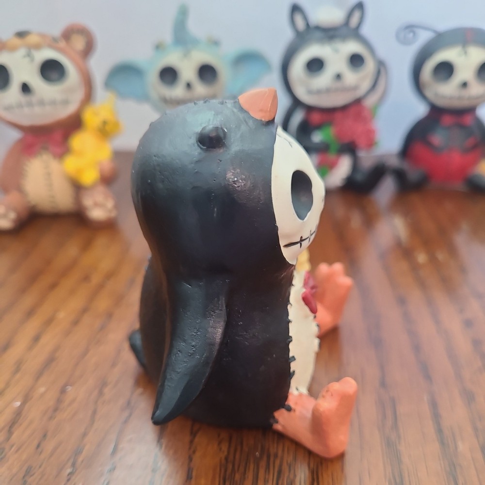 Furrybones Honey Bear Elephant Skunk Ladybug Penguin Lot 2