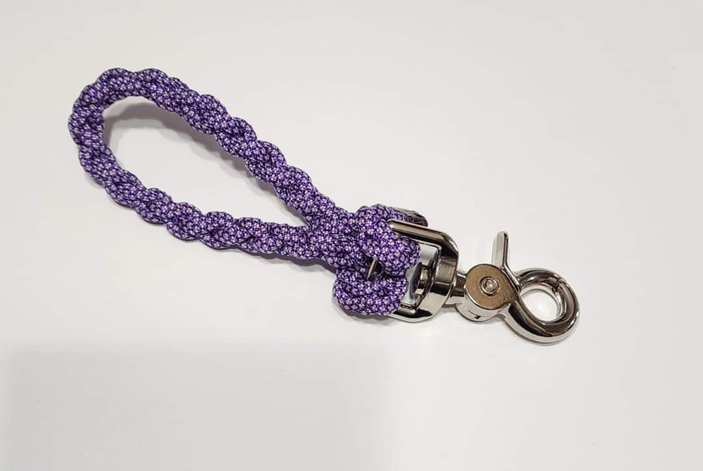Acid Purple & Silver Tie Down Keeper