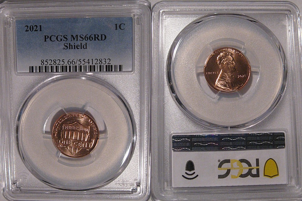 2021 P Lincoln SHIELD Cent 1c PCGS MS66RD