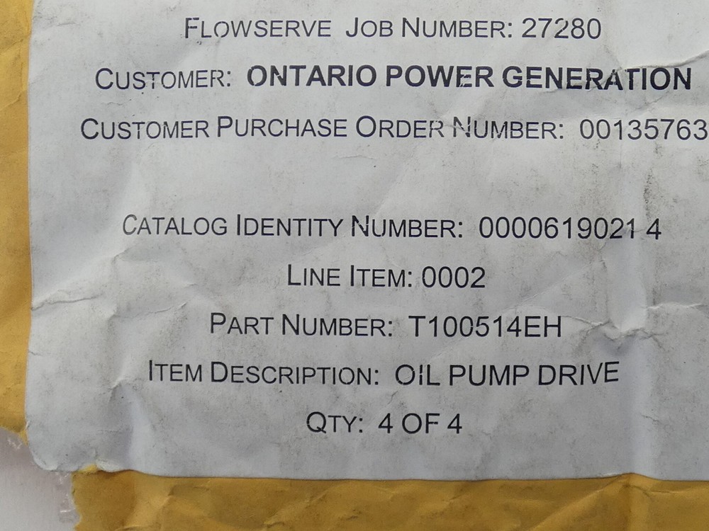 Flowserve T100514EH Oil Pump Drive - NEW Surplus!