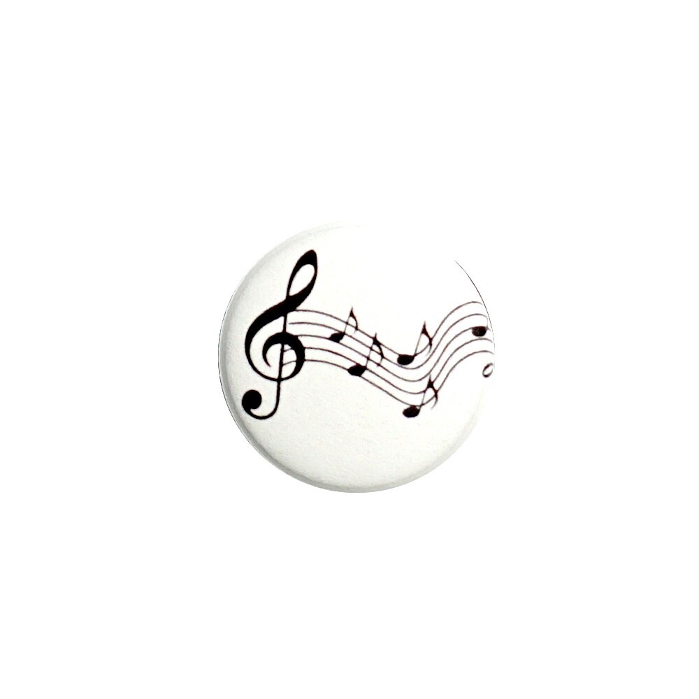 Vintage Style Music Notes Pin Button Classical Music Sheet Notes Button 1” 60-16