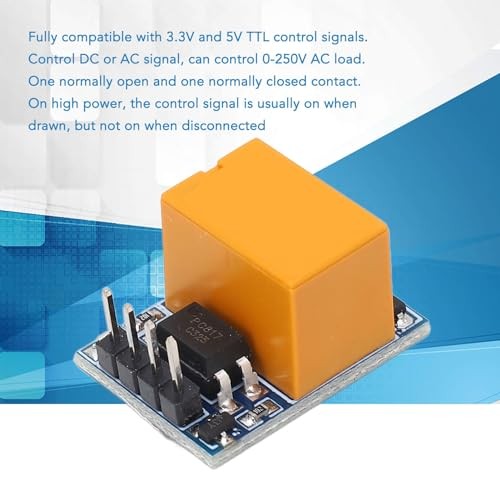 Small Relay Board Module, 3.3V 5V Optocoupler Isolation Relay Module, NO NC 3P