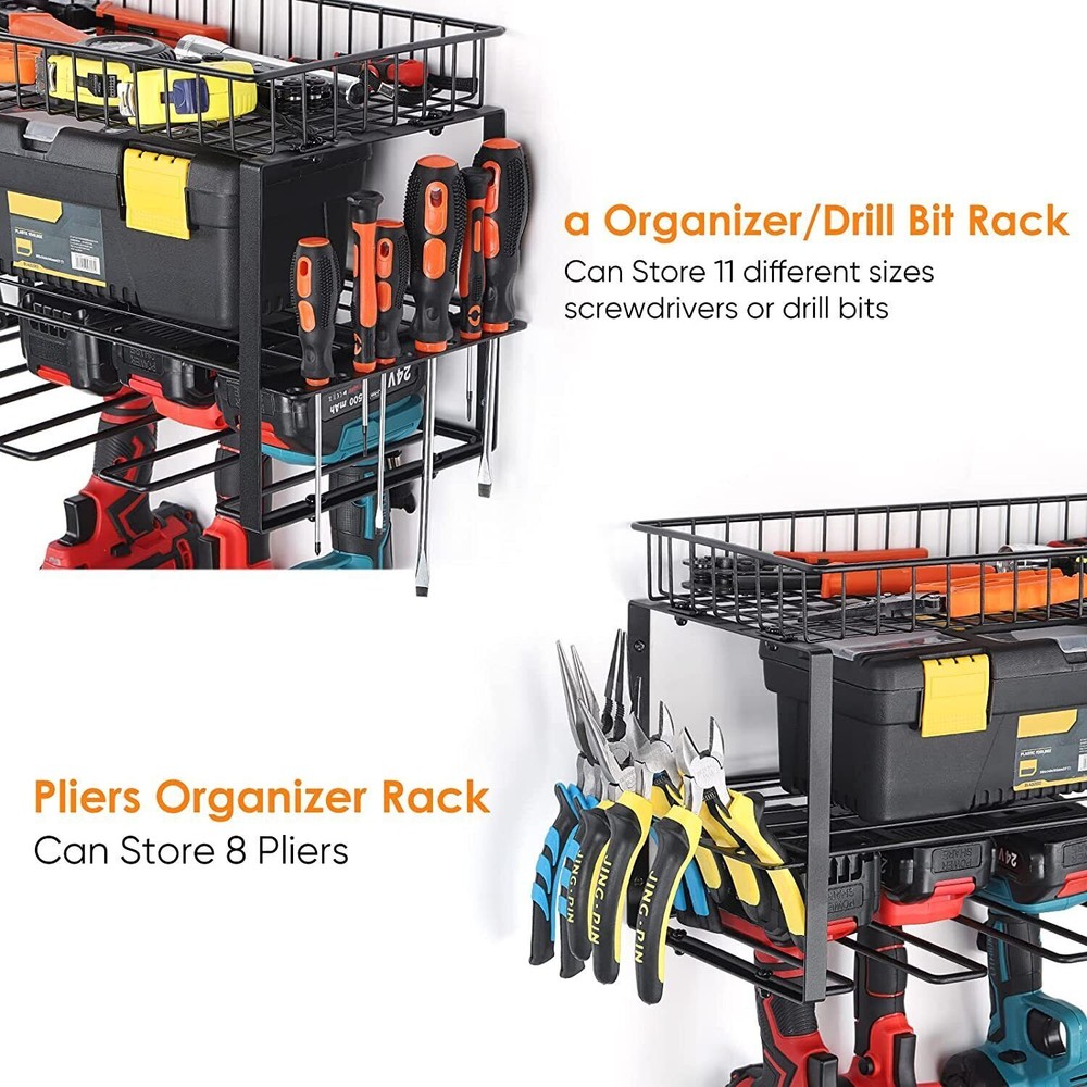 Heavy Duty Floating Tools Shelf&Organizer Wall Mounted for Handheld & Power Tool