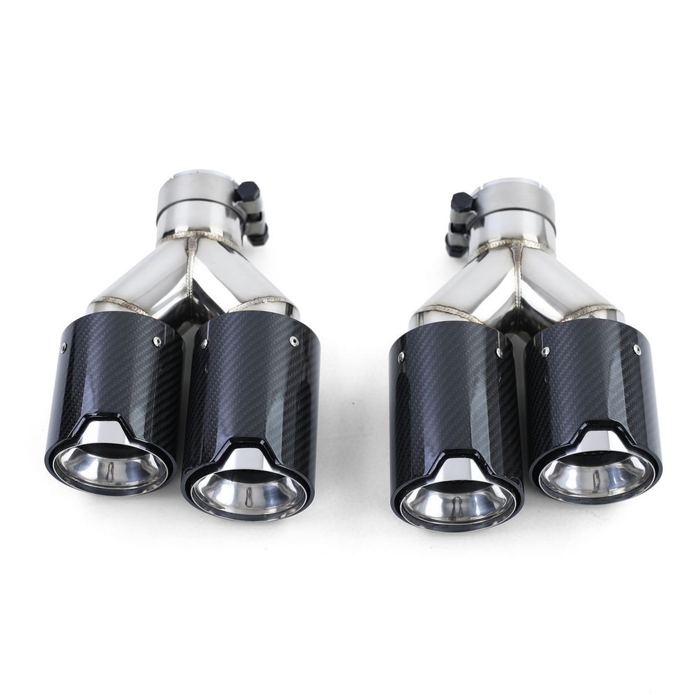 2x Carbon M Performance Exhaust Muffler Tips/ Tailpipes UNIVERSAL