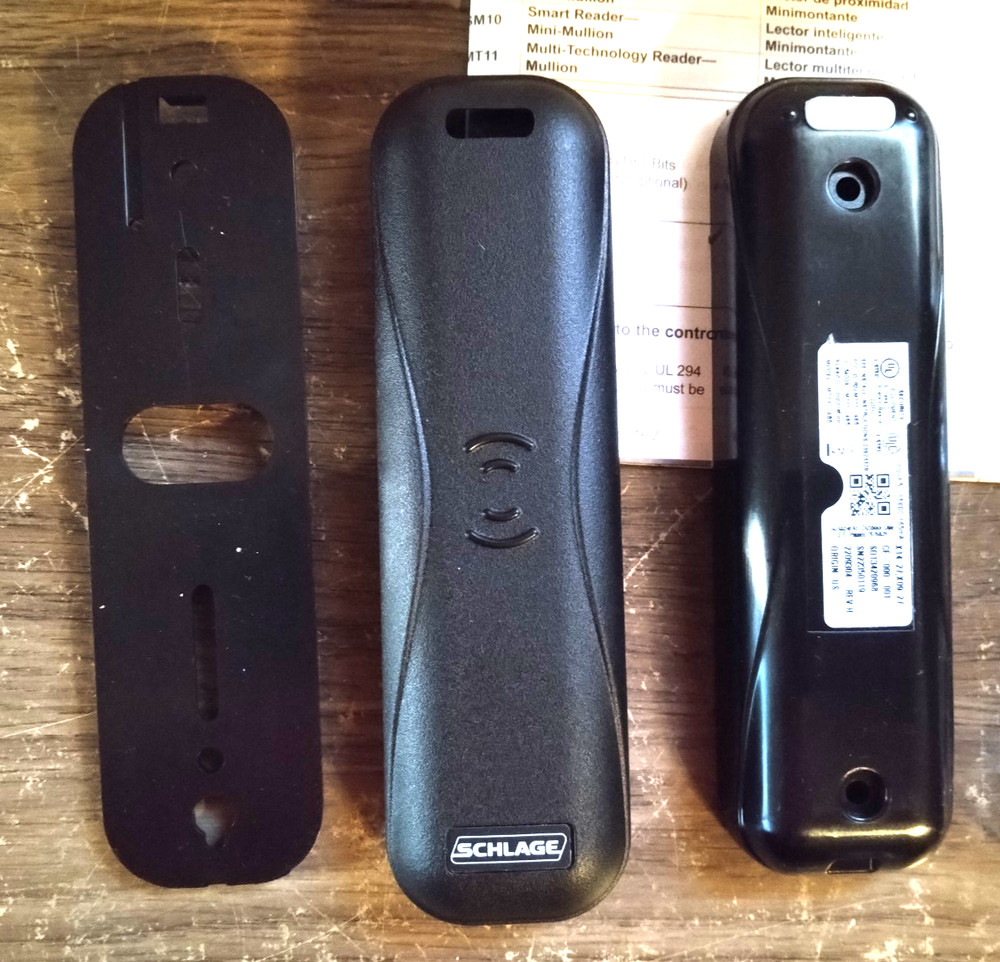 Schlage MT11-485 Multi-Technology Reader Mullion Mount - Black