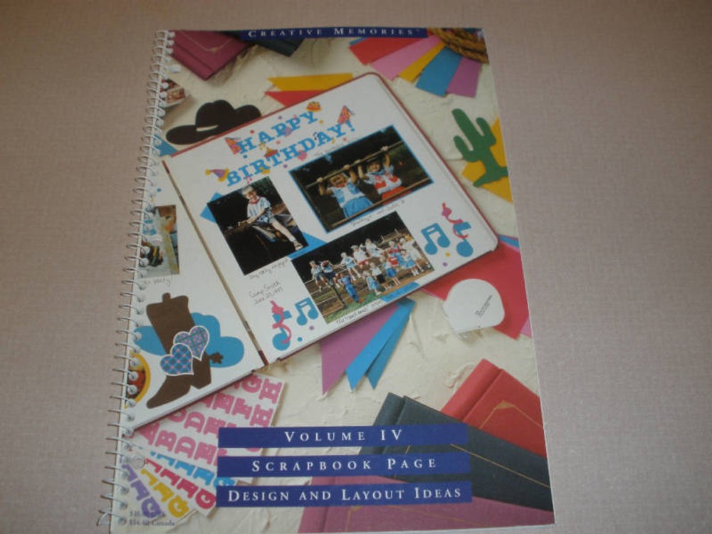 Creative Memories Volume IV Design and Layout Book
