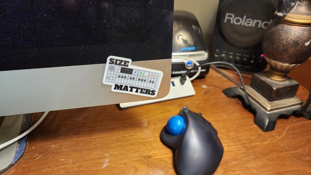 OP1 3" Vinyl Sticker - "Size Matters"