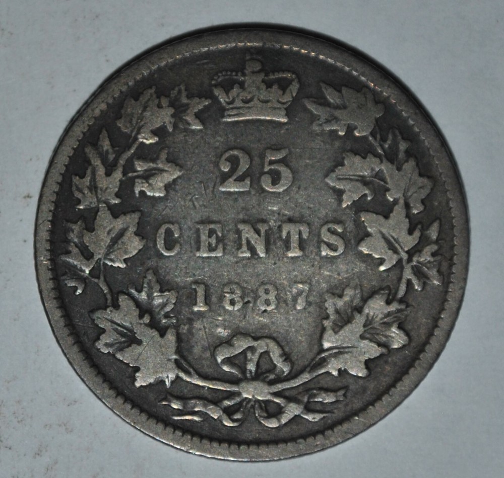 1887 CANADA 25 CENTS {{{{4662