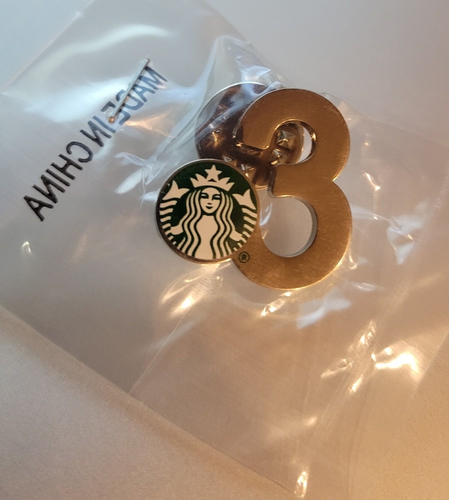 Authentic Starbucks 3 Year Anniversary Partner Pin - NEW