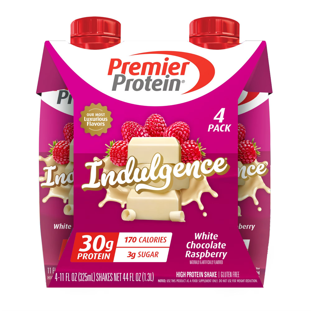 Premier Protein Indulgence protein shake White chocolate Raspberry 30g protein..