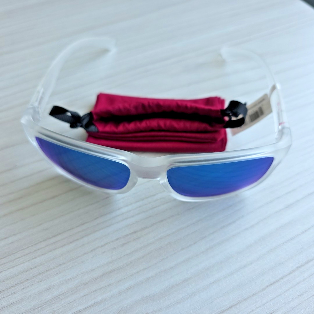 Suncloud Rambler Sunglasses, Matte Crystal/Polarized Blue Mirror, One Size