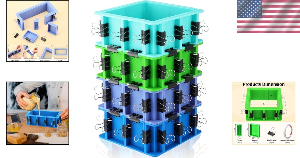 Tierable Soap Mold Making Kit with Silicone Housing